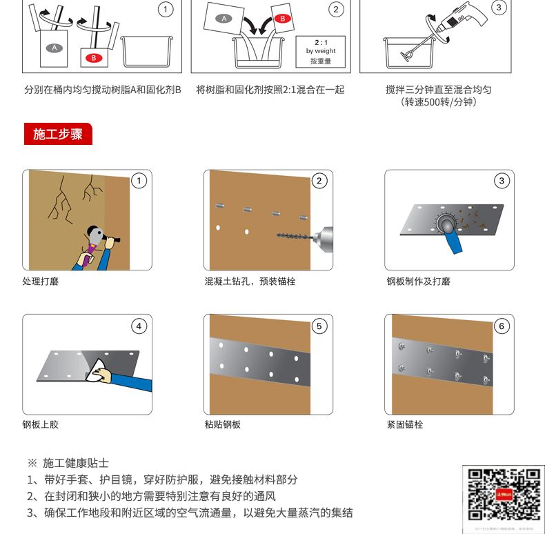 包钢宁陕粘钢加固施工过程